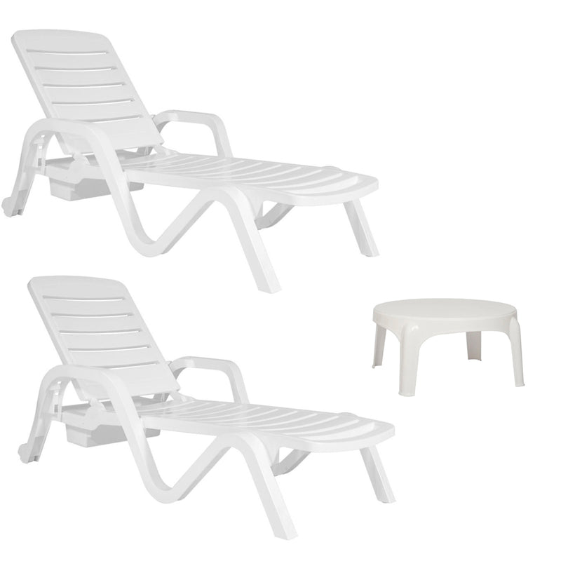 Set 2 Resposeras Toronto + Mesa Puket